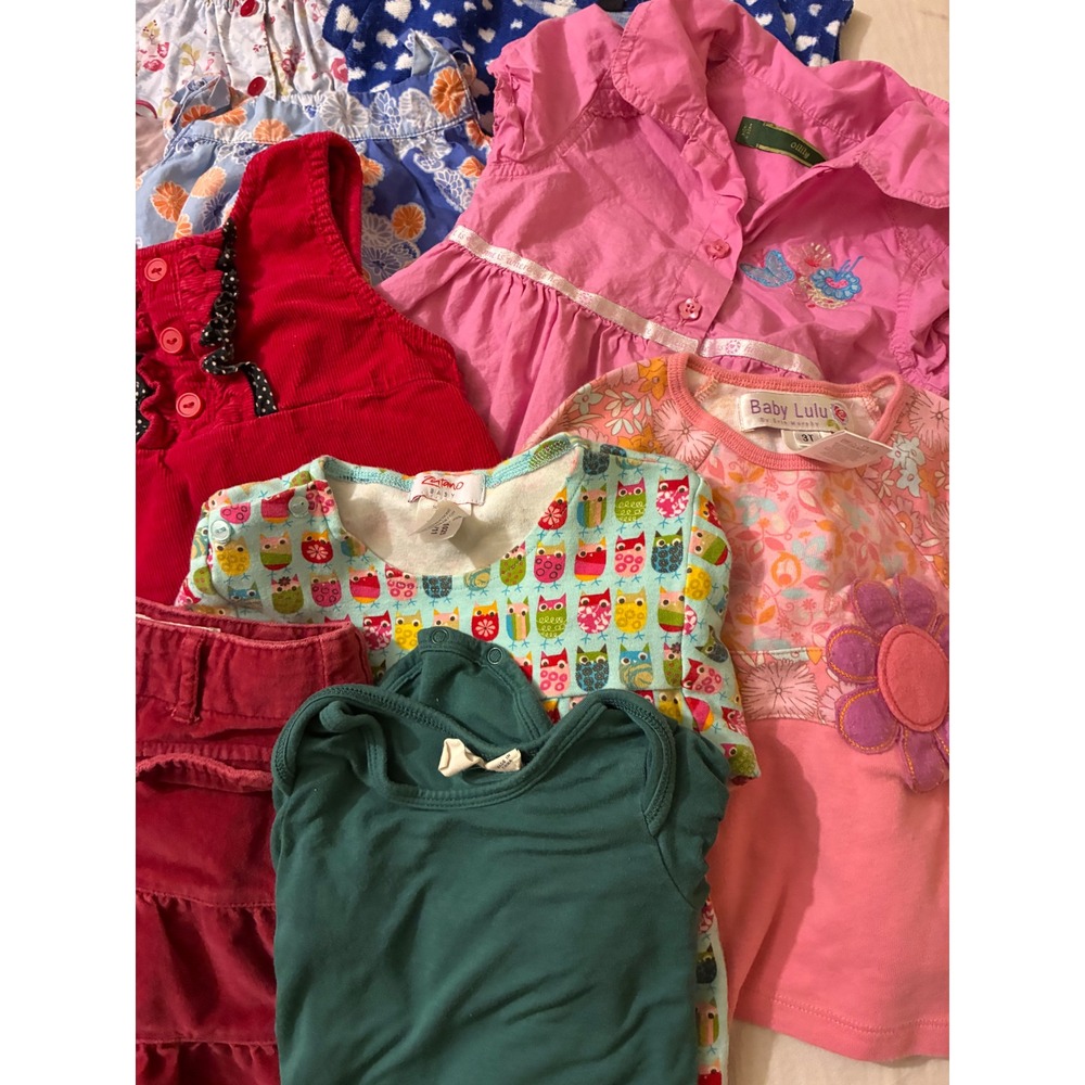 Toddler Girls Clothing 11 Piece Lot Oilily Baby Catimini Zutano Baby Lulu 18M-3T